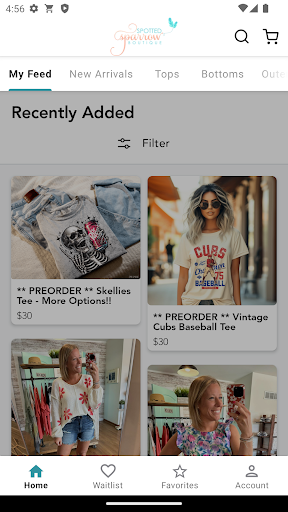 Android application Spotted Sparrow Boutique screenshort