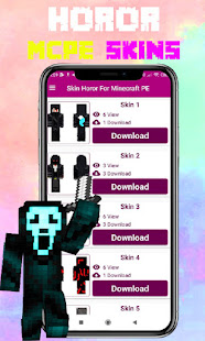 Best Skins Horror for Minecraft PE 1.0 APK + Mod (Unlimited money) untuk android