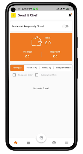 SendItChef Restaurant Screen 3