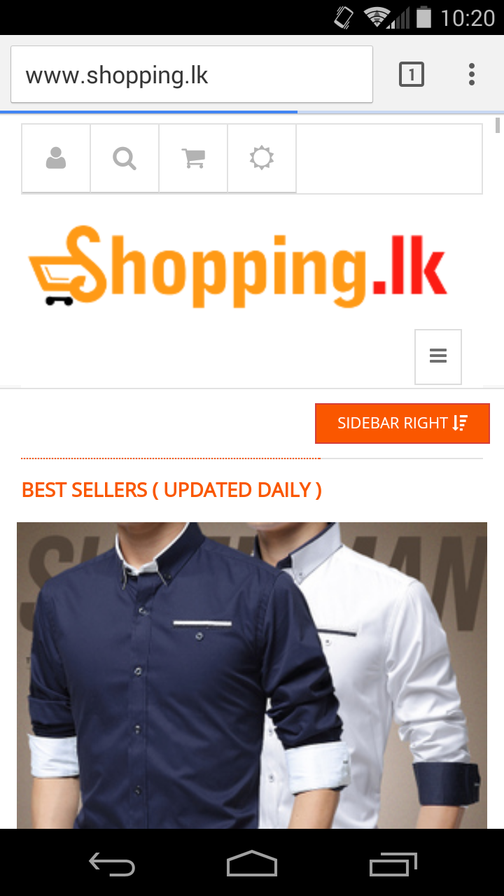 Android application Online Shopping Sri Lanka screenshort