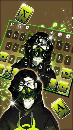 Cool Boy Mask Keyboard Backgro Screen 3