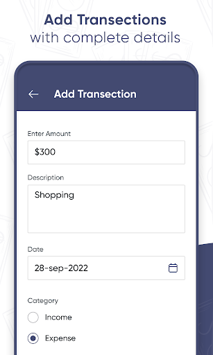 Home Expense Tracker Screen 2
