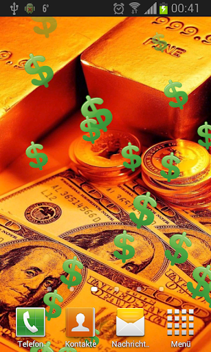Android application Money and gold Live wallpaper screenshort