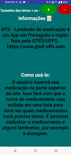 RTS - Lembrete de medicação Screen 3