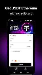 USDT purchase with credit card