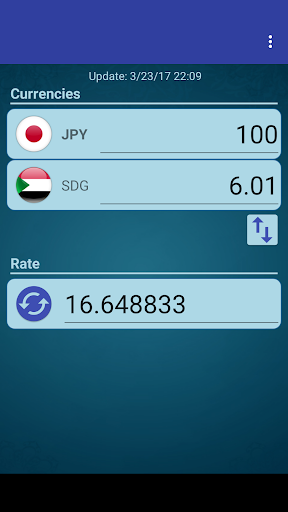 Android application Japan Yen x Sudanese Pound screenshort