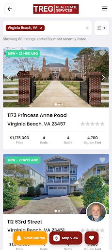 TREG Real Estate Services Screen 2