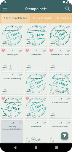 Harz App - mit Stempelheft Screen 2