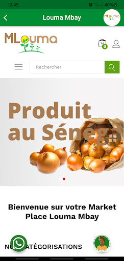 Android application Shop mLouma screenshort