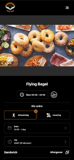 Flying Bagel Screen 2