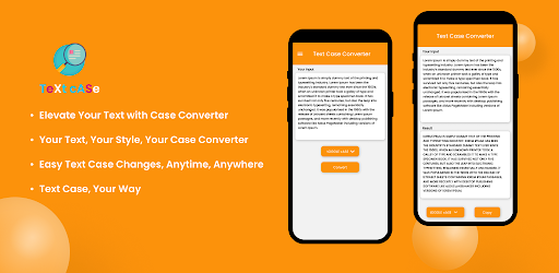 Android application Text Case Converter screenshort