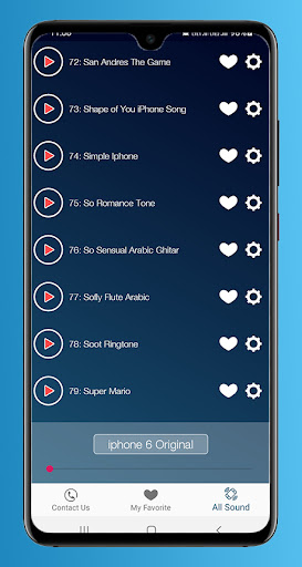 Android application Music ringtones for phone screenshort