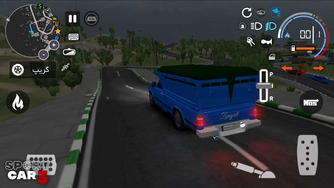 Sport car 3 : Taxi & Police -  drive simulator (free sho