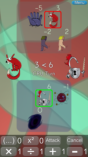 Android application Math Monsters Battle! Demo screenshort