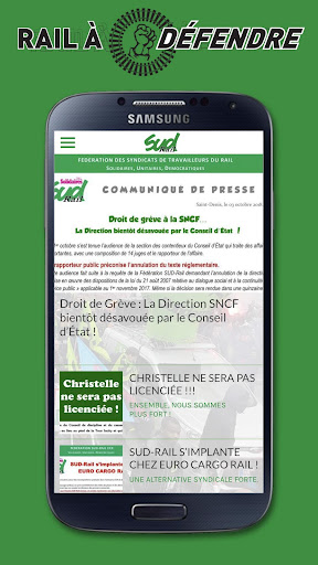 Android application SUD Rail screenshort