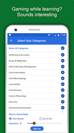 Screenshot of Food Science & Nutrition App