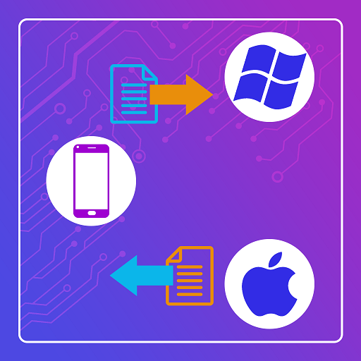 transfer files from phone to p logo