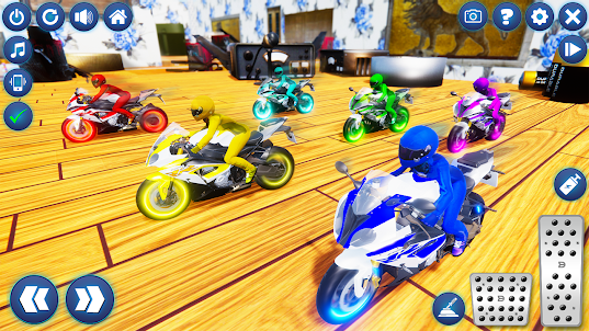 Superhero Bike Tabletop Racing