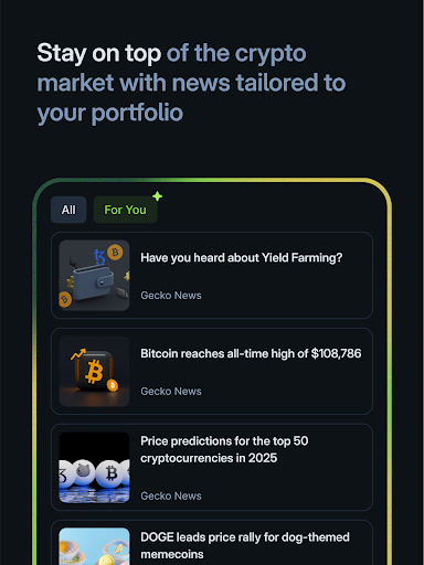 Screenshot of CoinGecko: Crypto Tracker, NFT