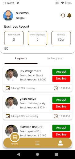 KeyEvents - Events Organizer Screen 2