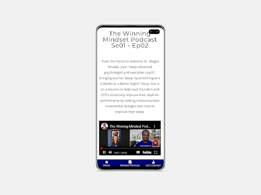 Android application The Winning Mindset Podcast screenshort