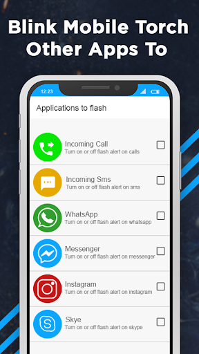 Android application Flash Alerts on Call screenshort