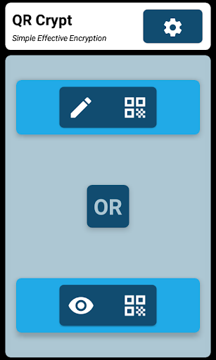 Android application QR Crypt screenshort