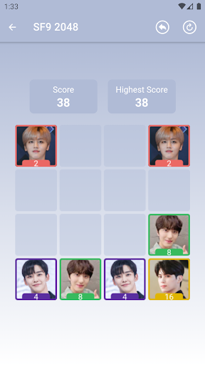 SF9 2048 Game Screen 3