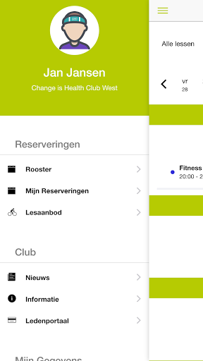 Change Health Club Screen 2
