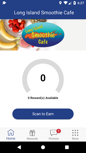 Android application Long Island Smoothie Cafe screenshort