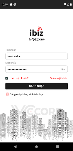 Android application iBIZ Solution screenshort