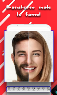 Face gender changer app swap Screenshot