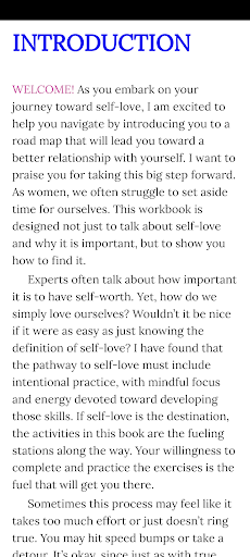 Self-Love Workbook for Women Screen 2