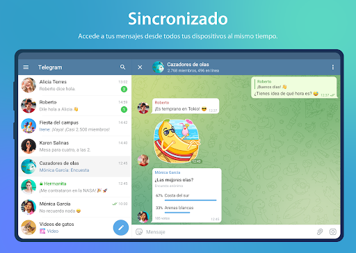 Aplicación Telegram para Android Auto