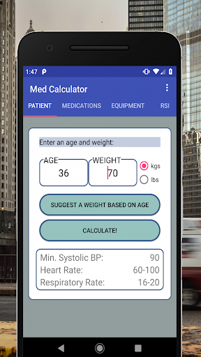 Android application Medical Calculator screenshort