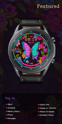 Android application Vintage Butterfly with Flower_ screenshort