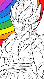 Livro de Colorir Goku Saiyan