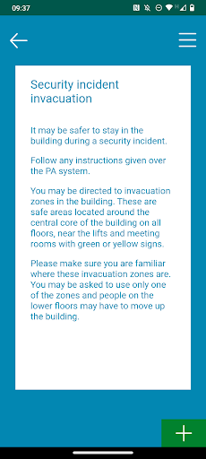 Android application Emergency & Incident Info screenshort