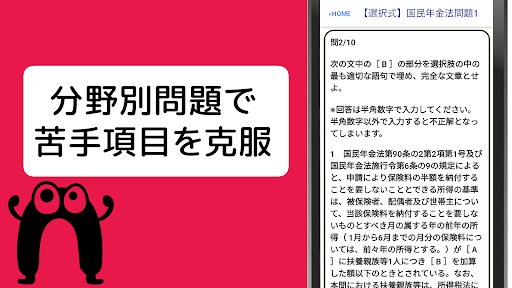 社労士 【一問一答 分野別問題 解説付き】 Screen 2