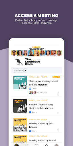 Screenshot of TLC: Sobriety Support