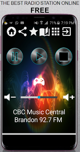Android application CBC Music Central Brandon 92.7 screenshort