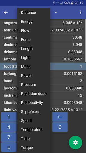 Screenshot of Convert Units