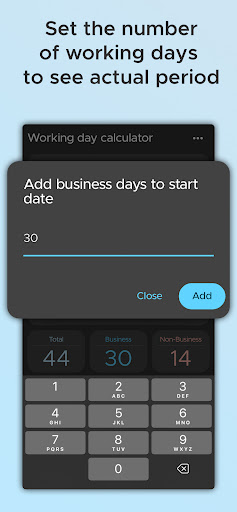 BizDay: Days Since Calculator Screen 3