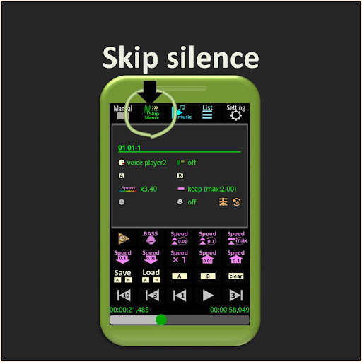Speed Change Music Player Screen 2