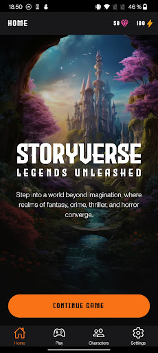 Android application Story Verse screenshort