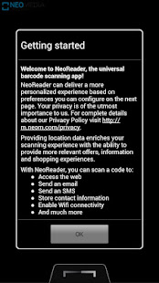 NeoReader QR & Barcode Scanner Varies with device screenshots 1
