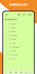 screenshot of Notepad notes, checklist, memo