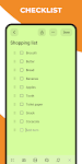 screenshot of Notes, to-do lists