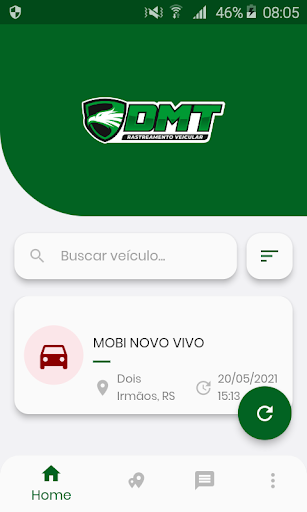 Android application DMT Rastreamento Veicular screenshort