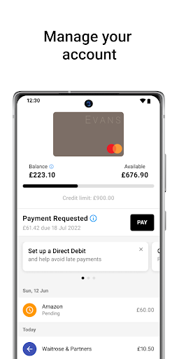 Evans Card Screen 2